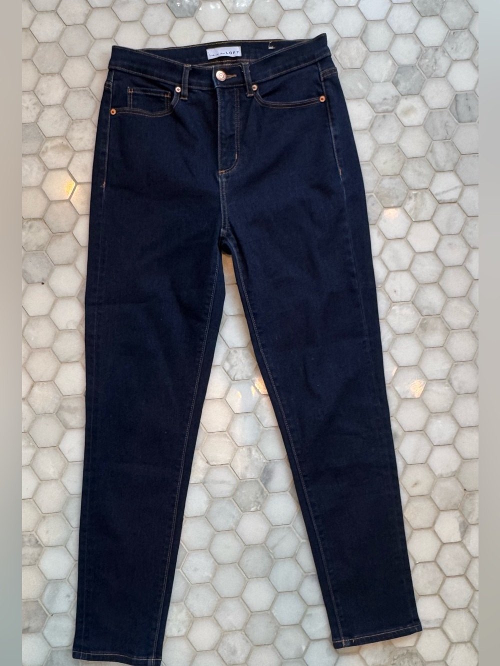 LOFT The Skinny Leg Jeans – Dark Wash